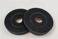 Koolstoffilter, Siemens afzuigkap - 158 mm (2 stuks)