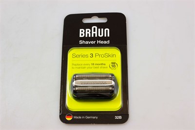 Scheerkop, Braun scheerapparaat & haar trimmer - Zwart (32B)