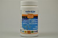 Langzaam chloor, Swim & Fun zwembad (tabletten)